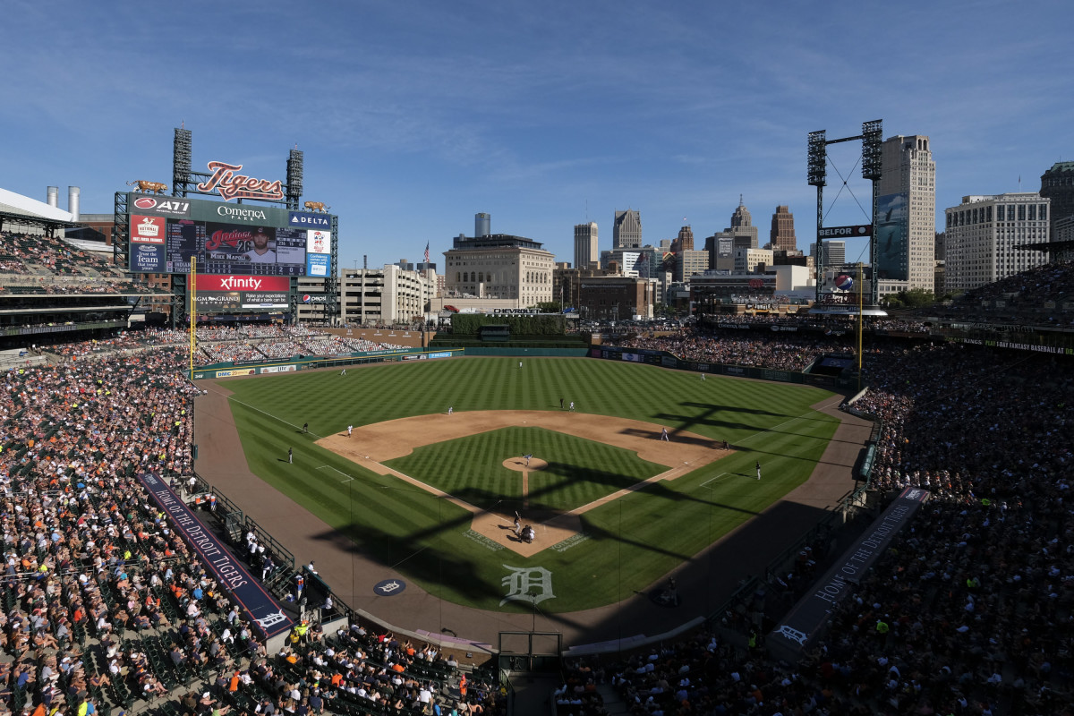 General view of Comerica Park